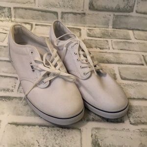 NWOT Vans white canvas lace up sneaker